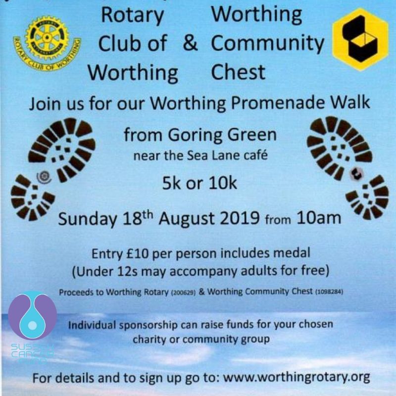 Worthing sponsored walk 18th August