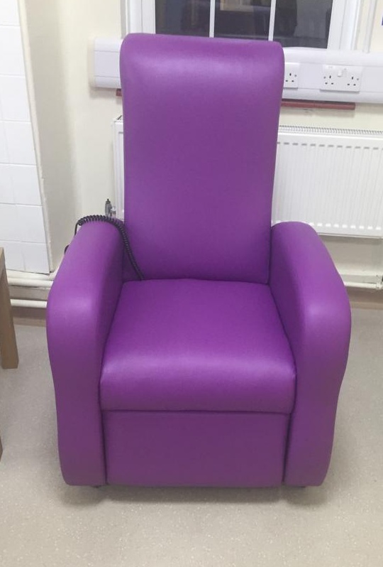 A chemotherapy chair