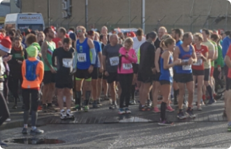 A group of charity runners