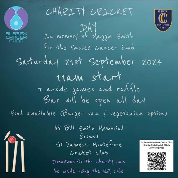 A poster for a Sussex Cancer Fund event