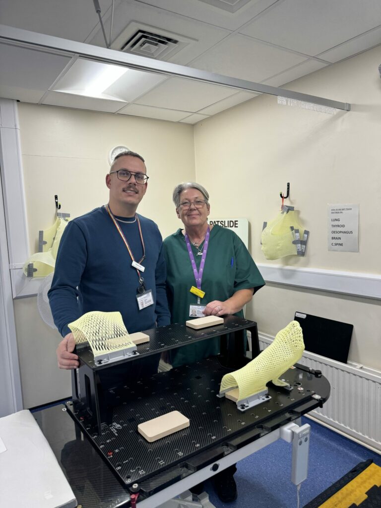 Workers in a hospital room